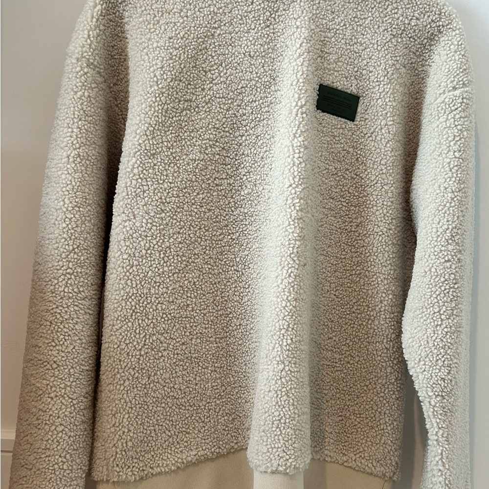 Scotch & Soda Cream Sherpa Crewneck Sweater